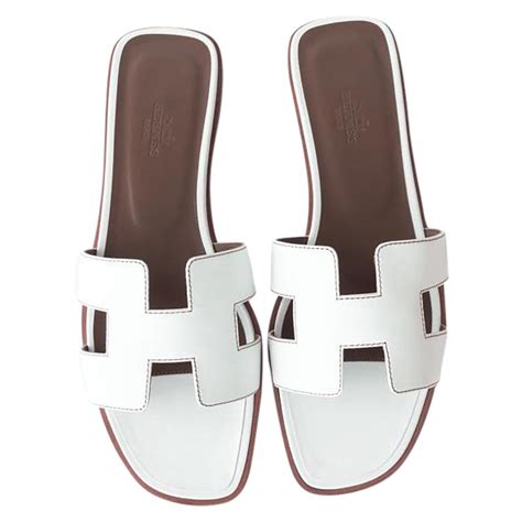 hermes karlotta white sandal|hermes ladies sandals.